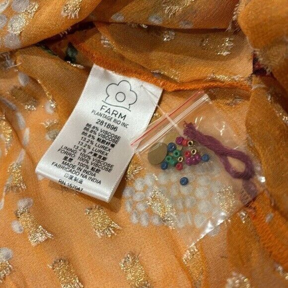 NWT. $300 FARM RIO Floral Sparkle Mixed Print Dress Sz S - Picture 7 of 9